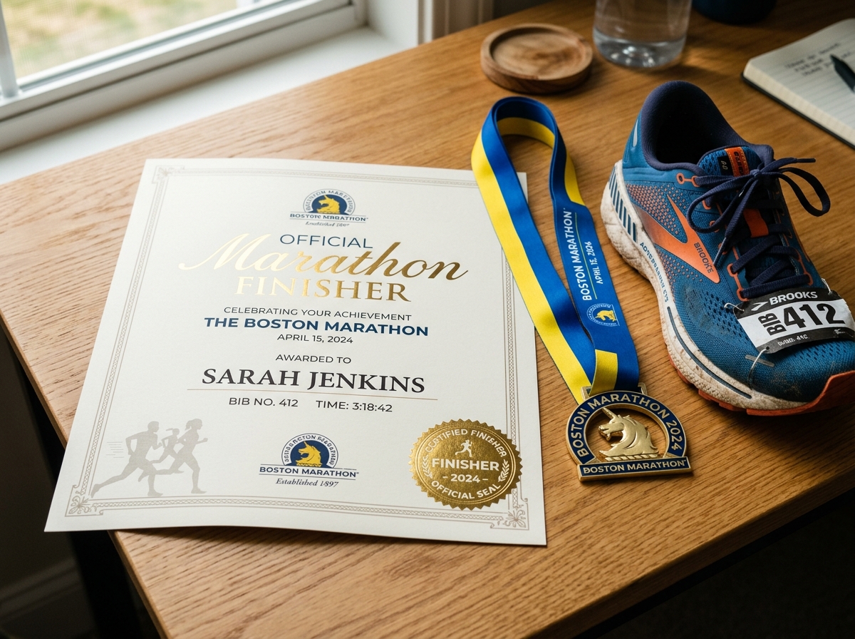 Finisher Certificate
